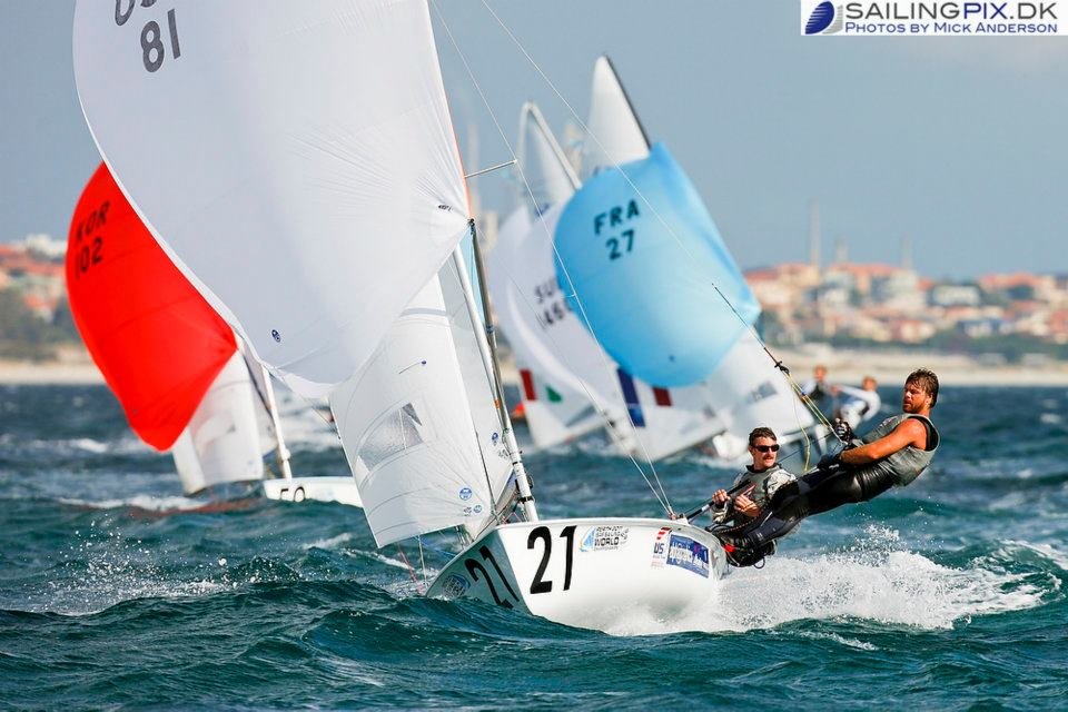 Adam Roberts racing in the 470 class — former USA Sailing Team athlete